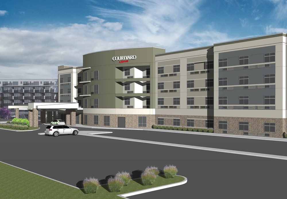Отель Courtyard By Marriott Schenectady At Mohawk Harbor Экстерьер фото